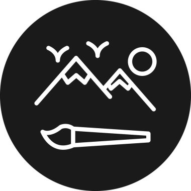 Bir kayak simgesinin vektör illüstrasyonu