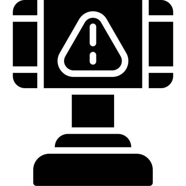 Uyarı uyarısı simgesi dış hat biçiminde