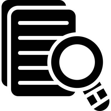 Arama simgesi, vektör illüstrasyonu