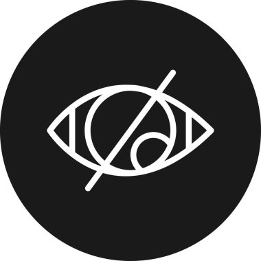 Göz simgesi vektör illüstrasyonu