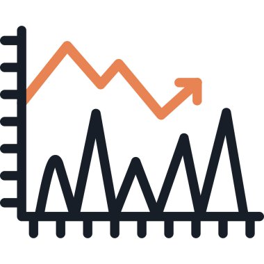 grafik ikonu vektör illüstrasyonu