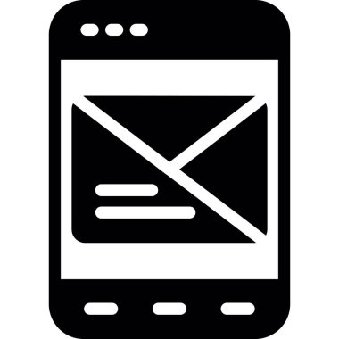 ileti ikonu vektör illüstrasyonu