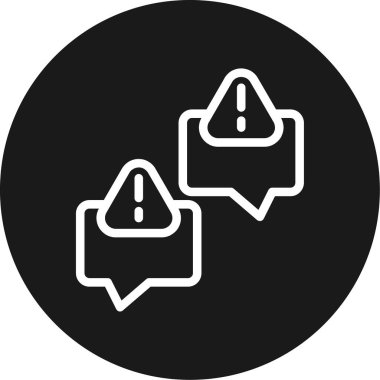 Sohbet simgesinin vektör illüstrasyonu