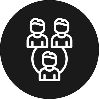 Takım simgesi vektör illüstrasyonu