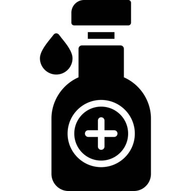 Şişe. Web simgesi basit illüstrasyon