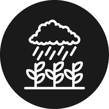 Bir ağaç simgesinin vektör illüstrasyonu