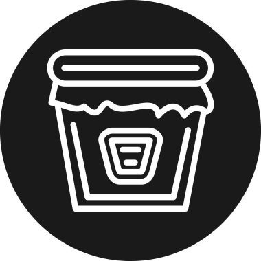 Kahve çekirdeği simgesinin vektör çizimi