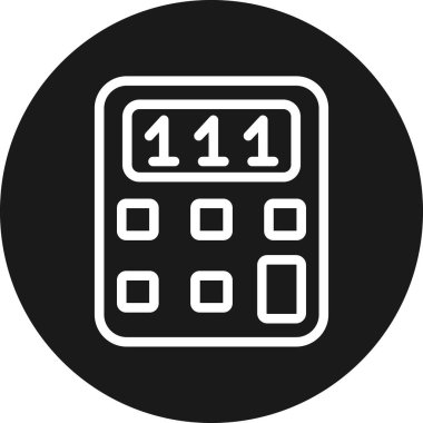 hesap makinesi simgesi vektör illüstrasyonu