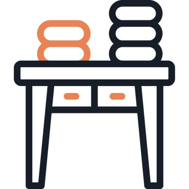 Mobilya. Web simgesi basit illüstrasyon