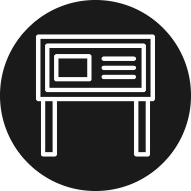 Mobilya simgesinin vektör illüstrasyonu