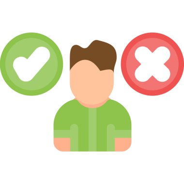 kullanıcı düz vektör simgesi