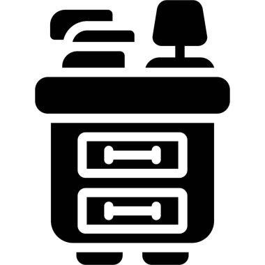 kutu alışveriş arabası simgesi, basit vektör illüstrasyonu