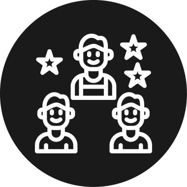 Grup insanlar vektör simgesi