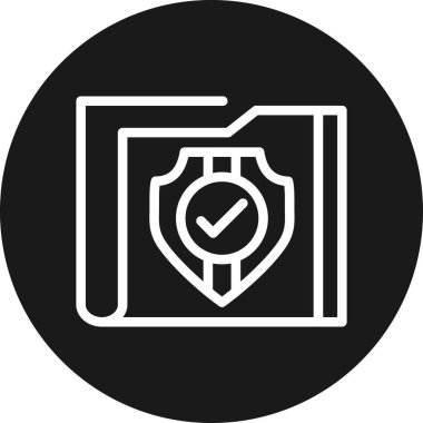 kalkan ikon vektör illüstrasyonu