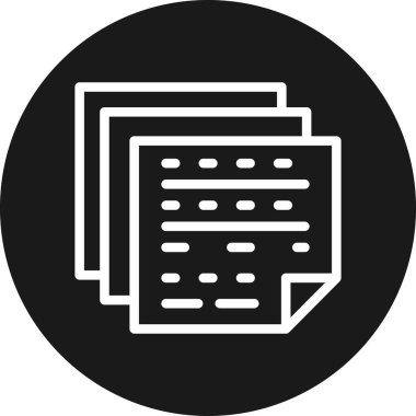 belge simgesi, vektör çizimi