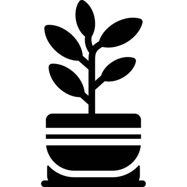 Bitki. Web simgesi basit tasarım