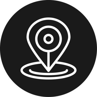 konum simgesi vektör illüstrasyonu