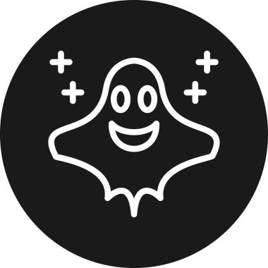 Hayalet. Web simgesi basit illüstrasyon
