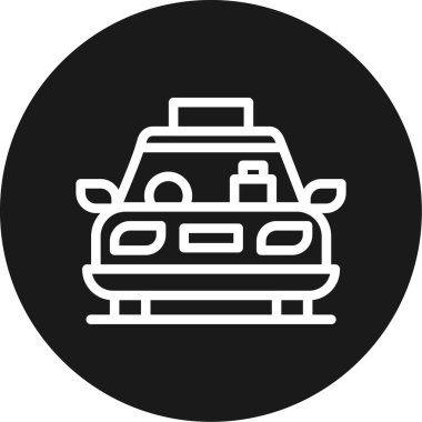 araba simgesi vektör illüstrasyonu