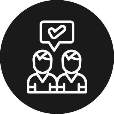 insanlar simge vektör illüstrasyonu