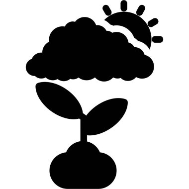 Ağaç simgesinin vektör illüstrasyonu