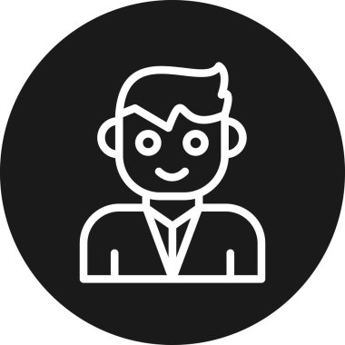 İnsan simgesinin vektör illüstrasyonu