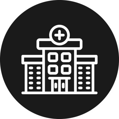 vektör hastane simgesi illüstrasyonu