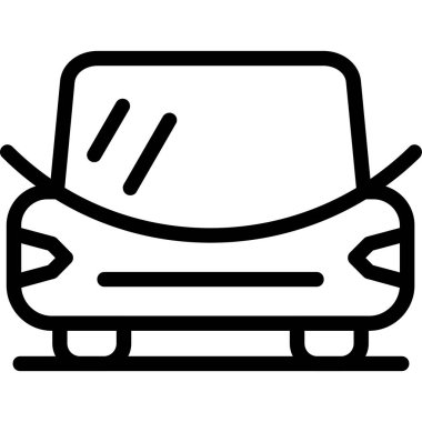 - Araba. Web simgesi basit illüstrasyon