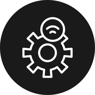 Ağ Altyapı Çizgisi Çemberi Vektör ResmiComment