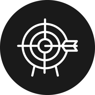 Hedef. Web simgesi basit illüstrasyon