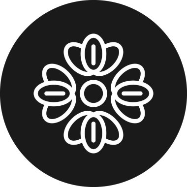 Vektör Çiçeği Simgesi illüstrasyonu