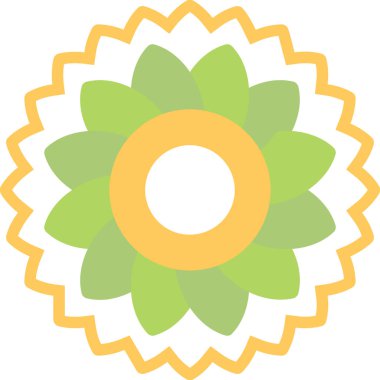 Çiçek Düz Vektör Simgesi