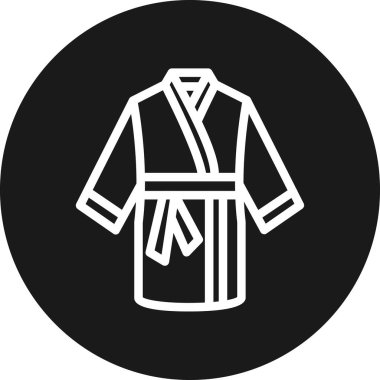 Bornoz sembolü, vektör illüstrasyonu