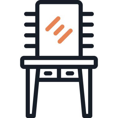 Dijital tablet. Web simgesi basit illüstrasyon