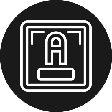 Bir b simgesinin vektör illüstrasyonu