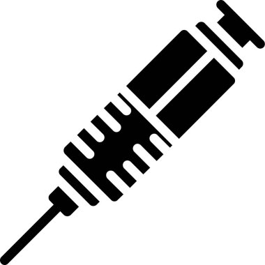 syinge simgesi, vektör illüstrasyonu