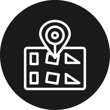 konum pin simgesi vektör illüstrasyonu