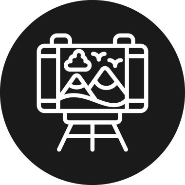 Kamera simgesinin vektör illüstrasyonu