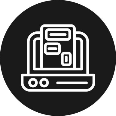 seo modern simgesinin vektör illüstrasyonu