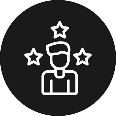 yıldız simgesi vektör illüstrasyonu