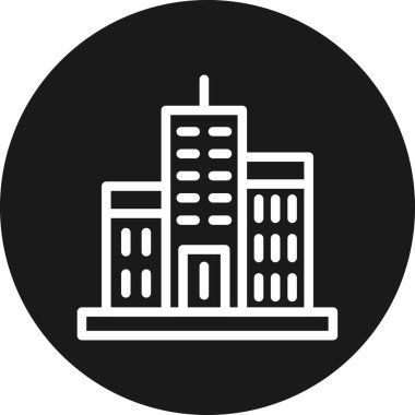 şehir simgesi vektör illüstrasyonu