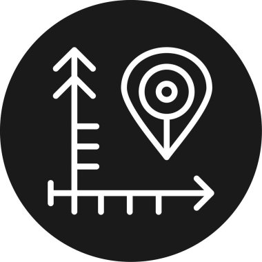 gps simge vektör illüstrasyonu