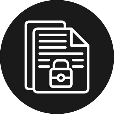 Belge. Web simgesi basit illüstrasyon