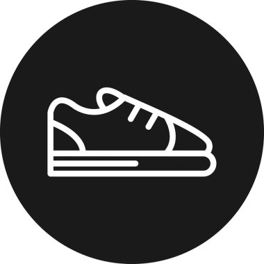 Spor ayakkabılar. Web simgesi basit illüstrasyon