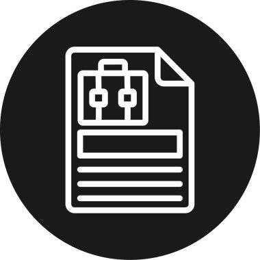 Dosya simgesinin vektör illüstrasyonu