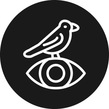 Kuş. Web simgesi basit illüstrasyon