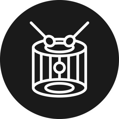 drum vector icon modern simple illustration