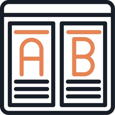 kitap eğitimi bilgi simgesi ana hatları biçiminde