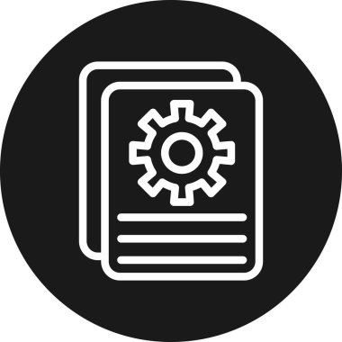 Ayarların, vektörün, illüstrasyonun vektör simgesi