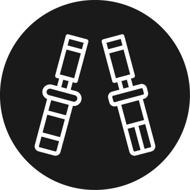 iki bayrak simgesi vektör illüstrasyonu